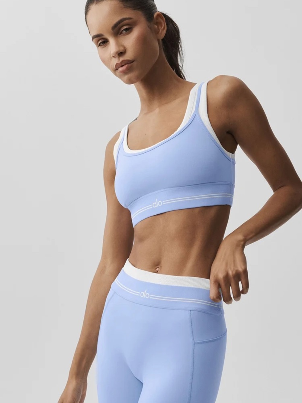 Light Blue High-Waist Performance Leggings